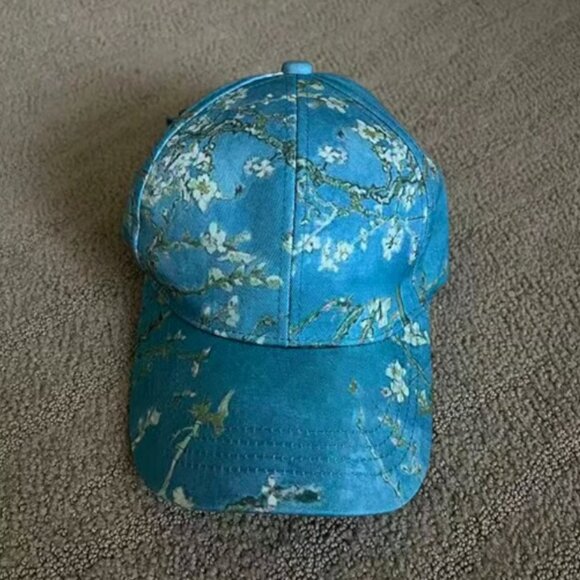 Van Gogh Almond Blossom Hat OS One Size Adjustable